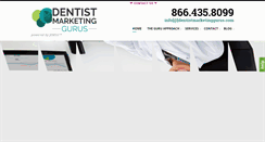 Desktop Screenshot of dentistmarketinggurus.com